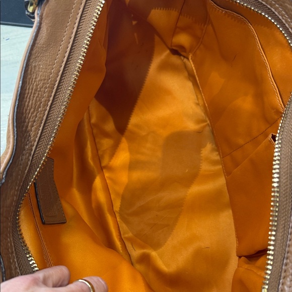 Coach Brown Leather Tote Bag - Picture 10 of 11